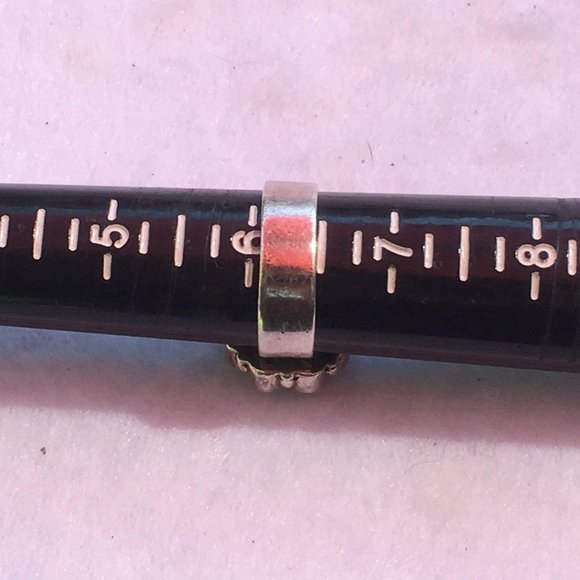 Sterling SIlver Yellow Citrine Birthstone Ring with 9 Gemstones, Size 6 1/4 - Picture 9 of 10